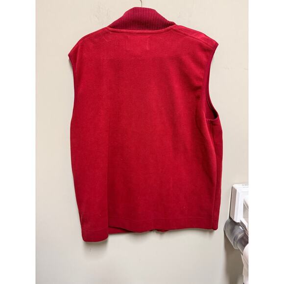 Banana Republic Men Red Zip Up Sweater Vest Size XL - Picture 7 of 8